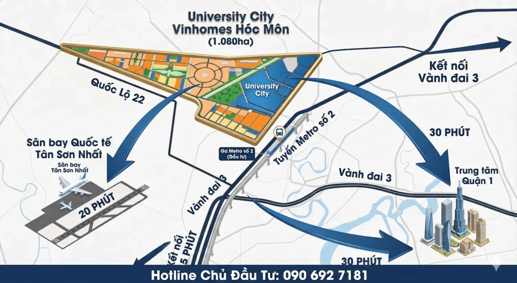 Hạ Tầng Vinhomes Sài Gòn Park Hóc Môn